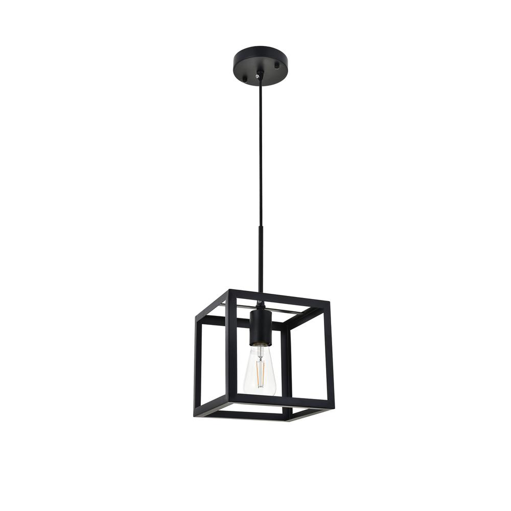 Resolute 1 light black Pendant. Picture 4