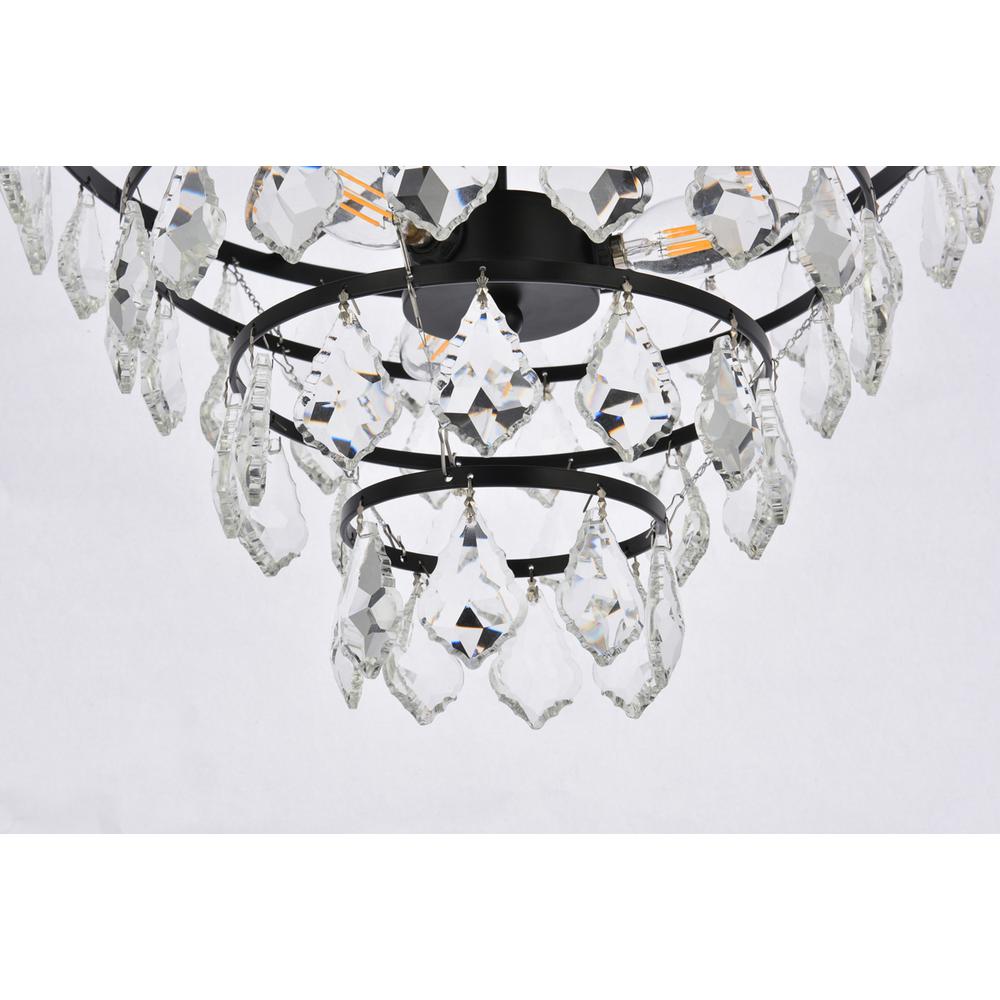 Ella 16 inch flush mount in black. Picture 3