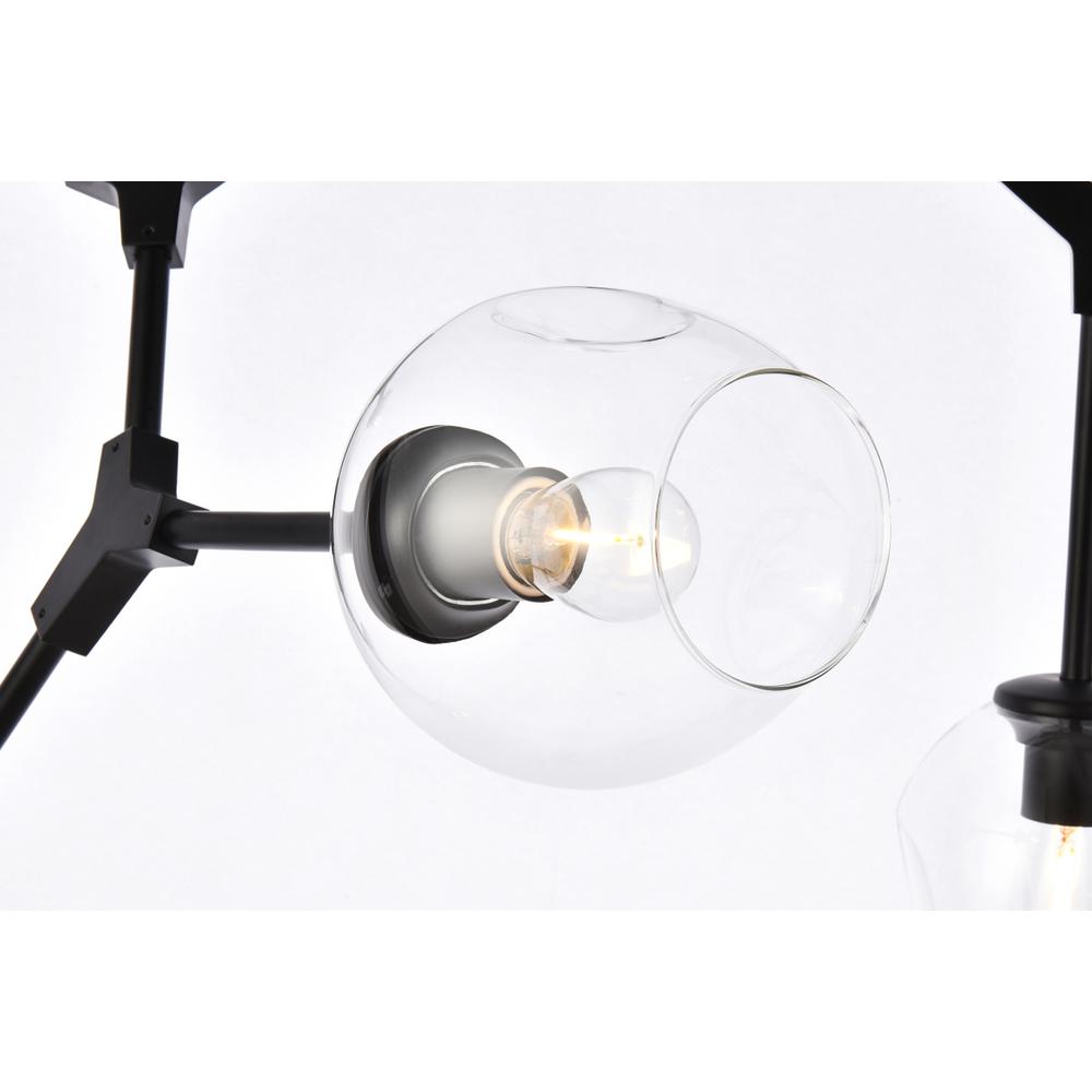 Cavoli 9 lights black chandelier. Picture 5