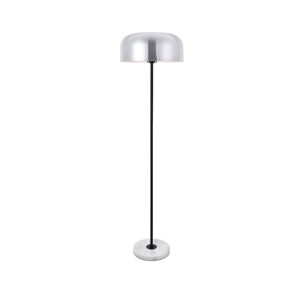 Exemplar 1 Light Brushed Nickel Floor Lamp. Picture 4