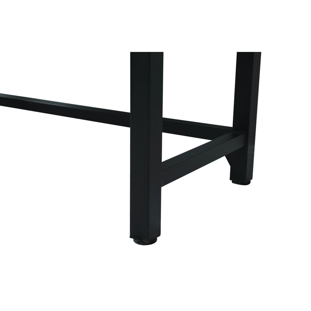 54 Inch ADA Compliant SIngle Bathroom Metal Vanity In Black. Picture 11