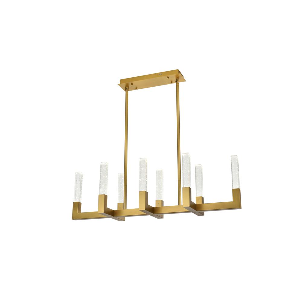 Noemi 42 inch Adjustable LED Pendant in Satin Gold. Picture 4