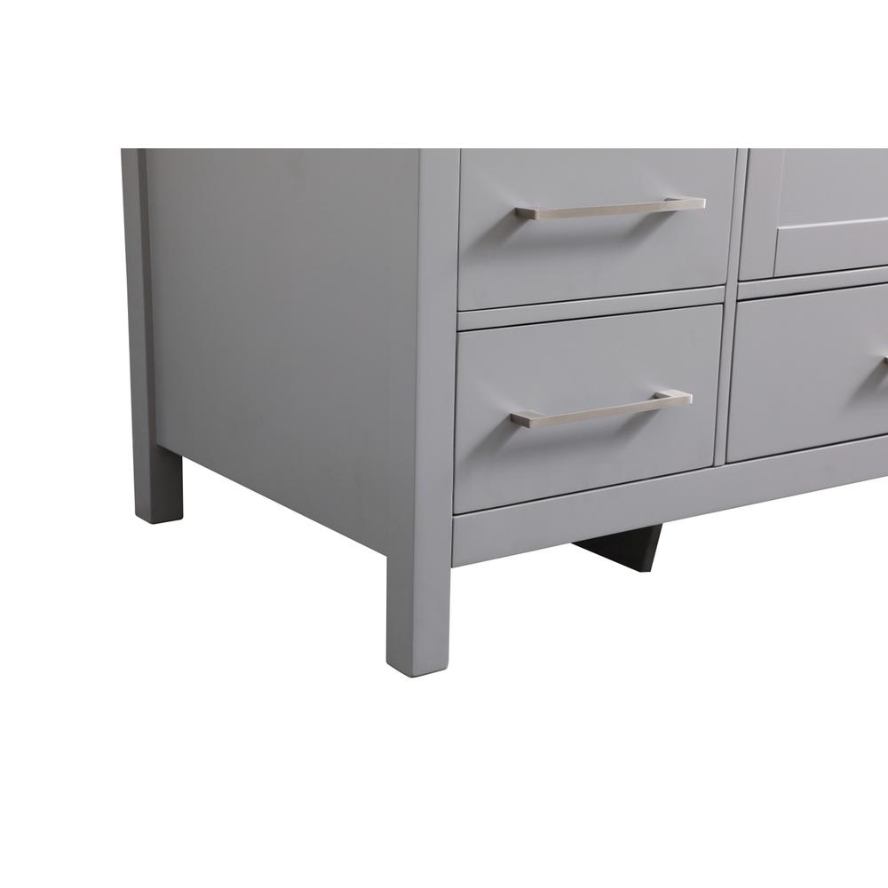 54 Inch SIngle Bathroom Vanity In Grey. Picture 13