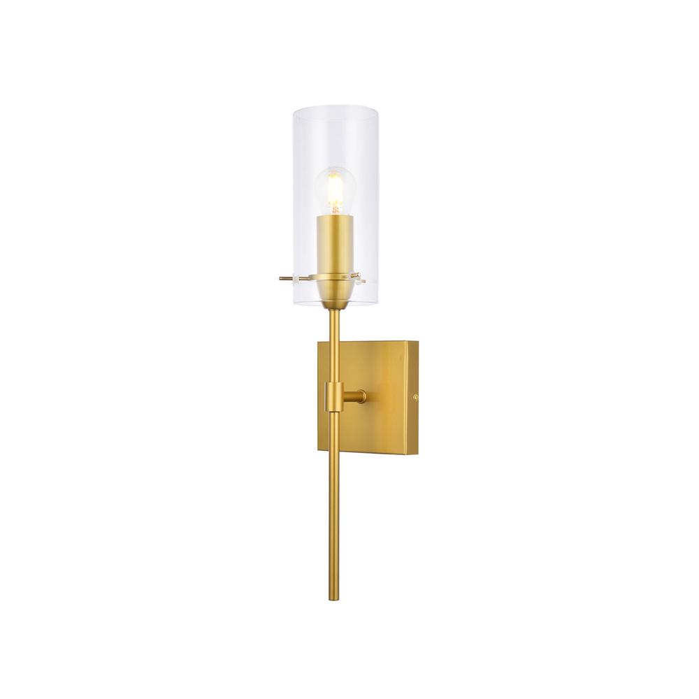 Elsreth 1 light brass wall sconce. Picture 2
