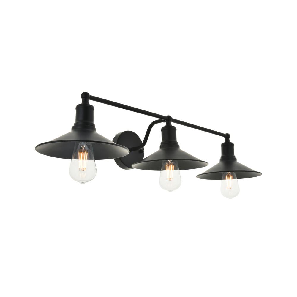 Etude 3 light black Wall Sconce. Picture 6