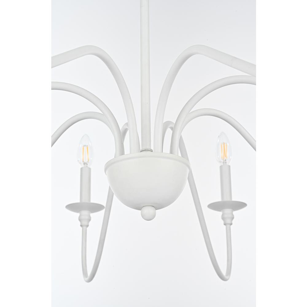 Rohan 42 inch chandelier in White. Picture 3