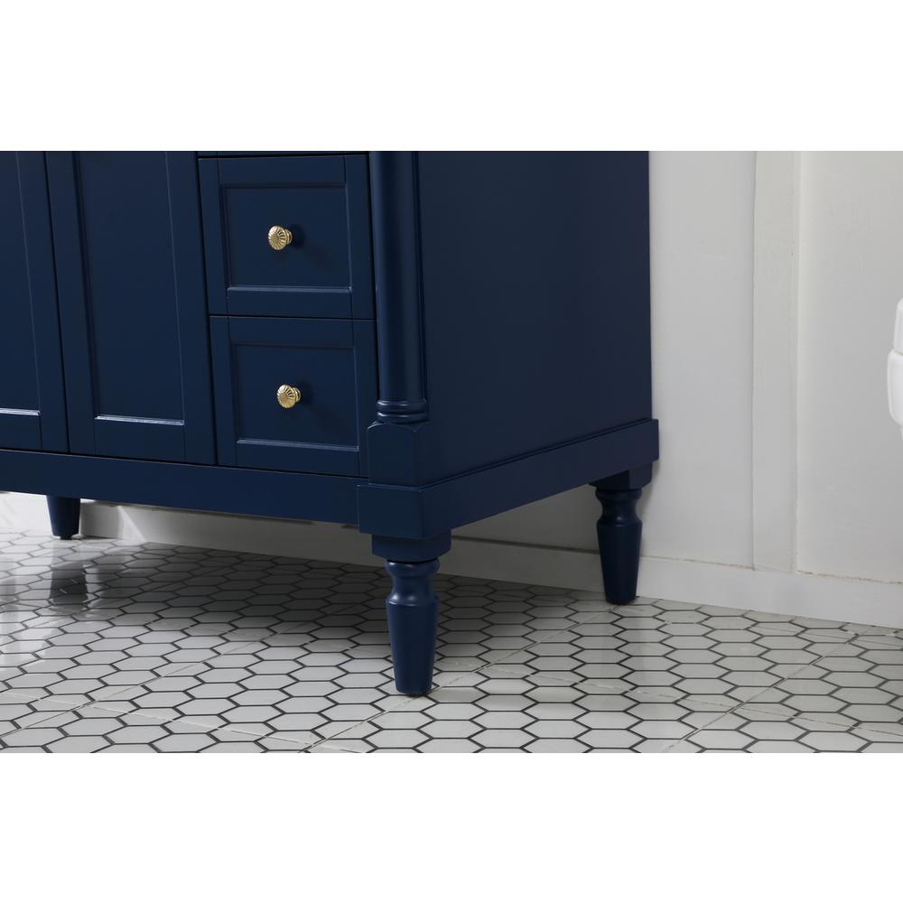 42 inch Single bathroom vanity in blue. Picture 6