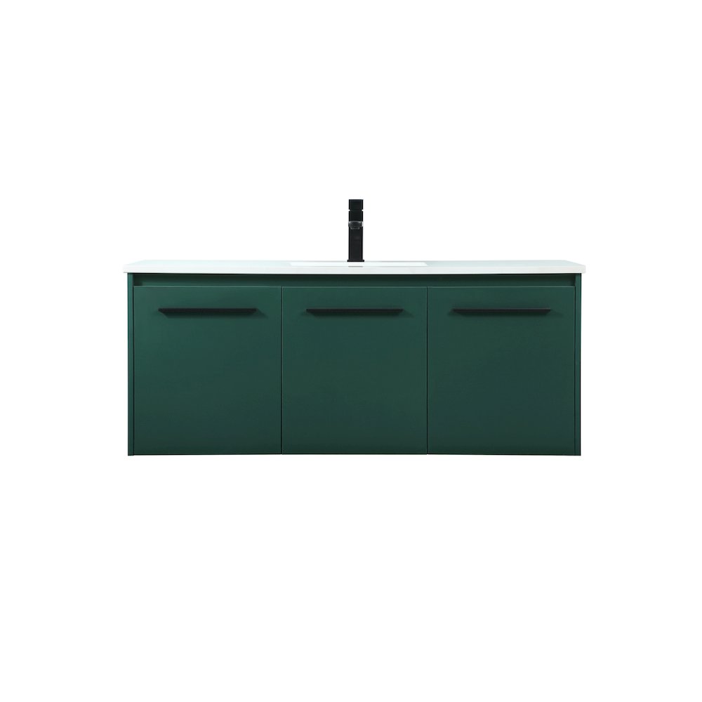 48 Inch Single Bathroom Vanity In Green. Picture 1