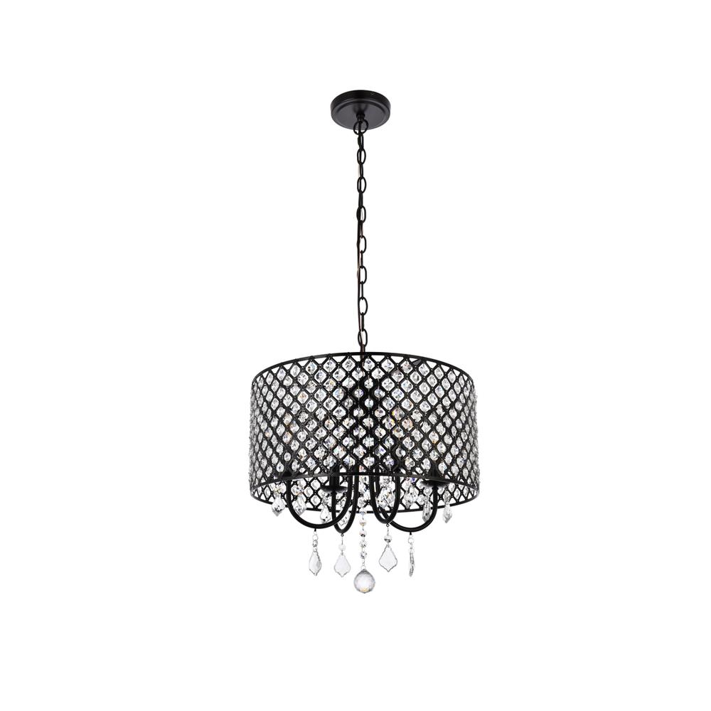 Elise 17 inch pendant in black. Picture 7