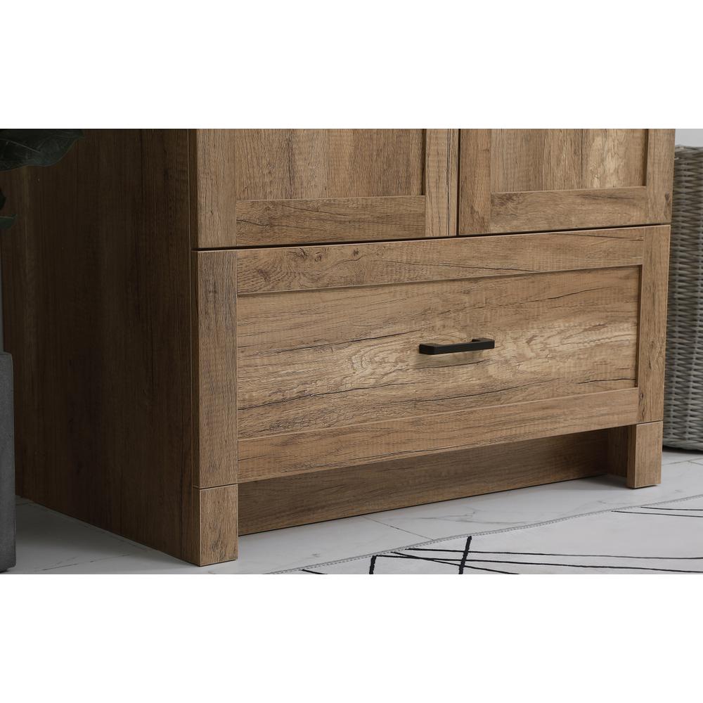 30 inch Single Bathroom Vanity in Natural oak with Backsplash. Picture 6