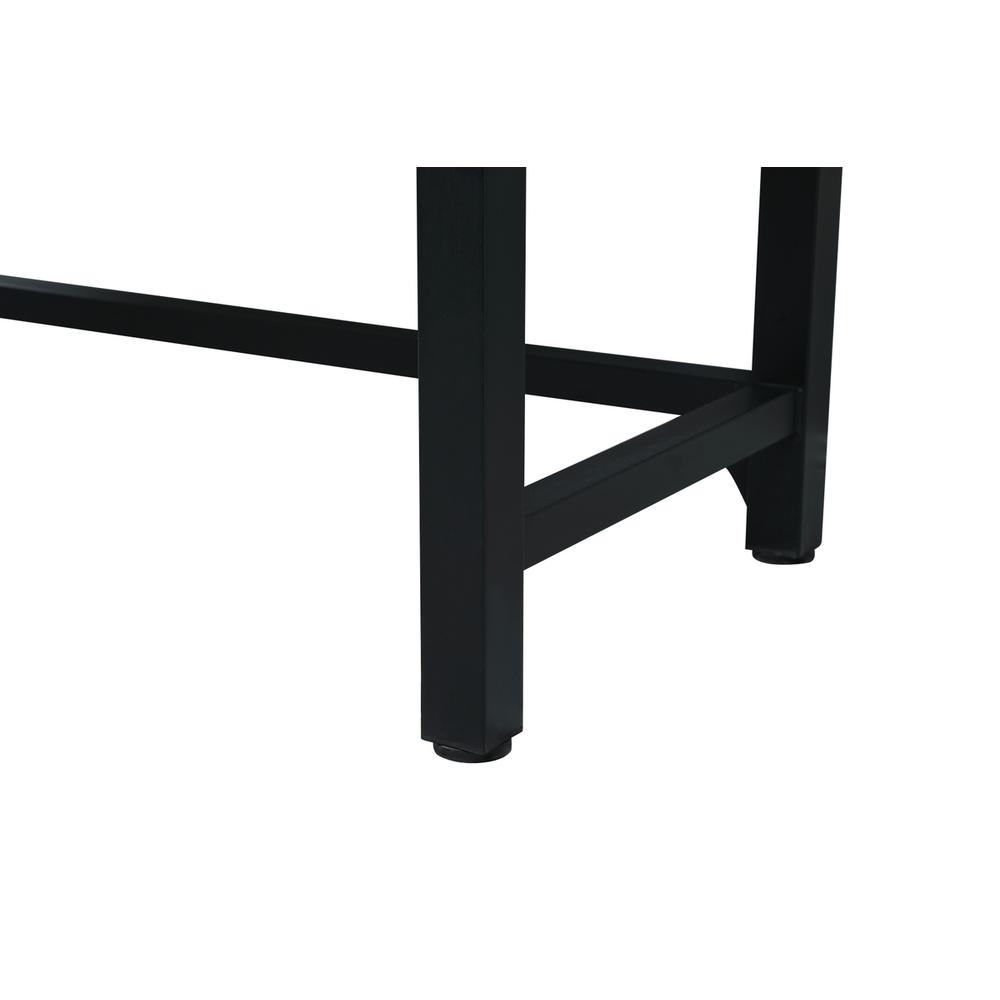 60 Inch ADA Compliant SIngle Bathroom Metal Vanity In Black. Picture 11