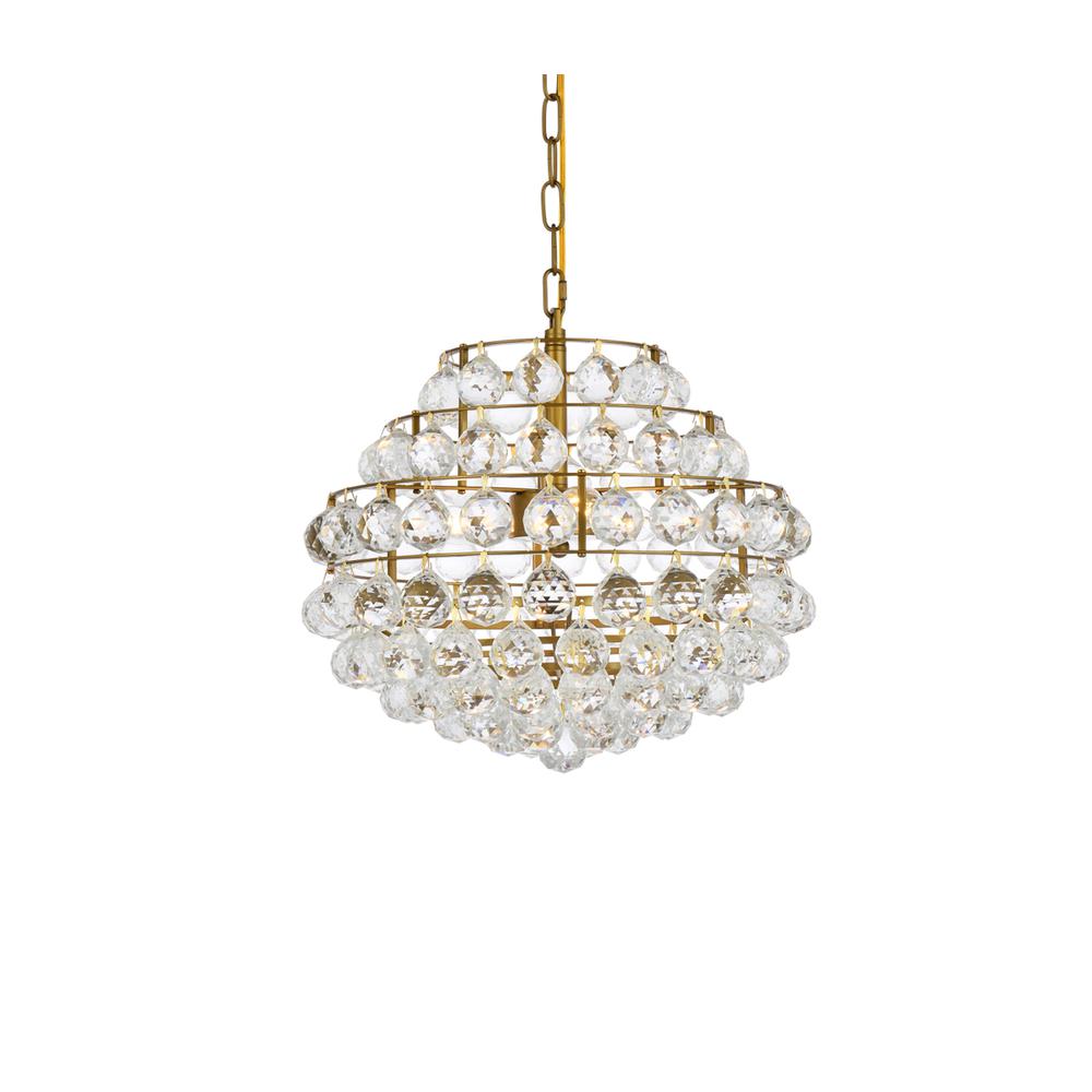 Savannah 16 inch pendant in brass. Picture 2