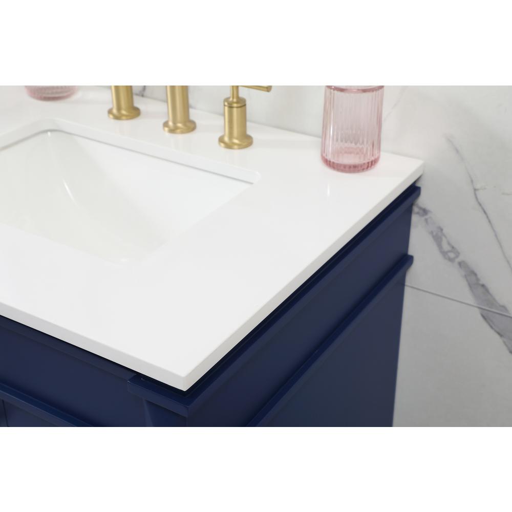 60 inch double bathroom vanity in blue. Picture 5