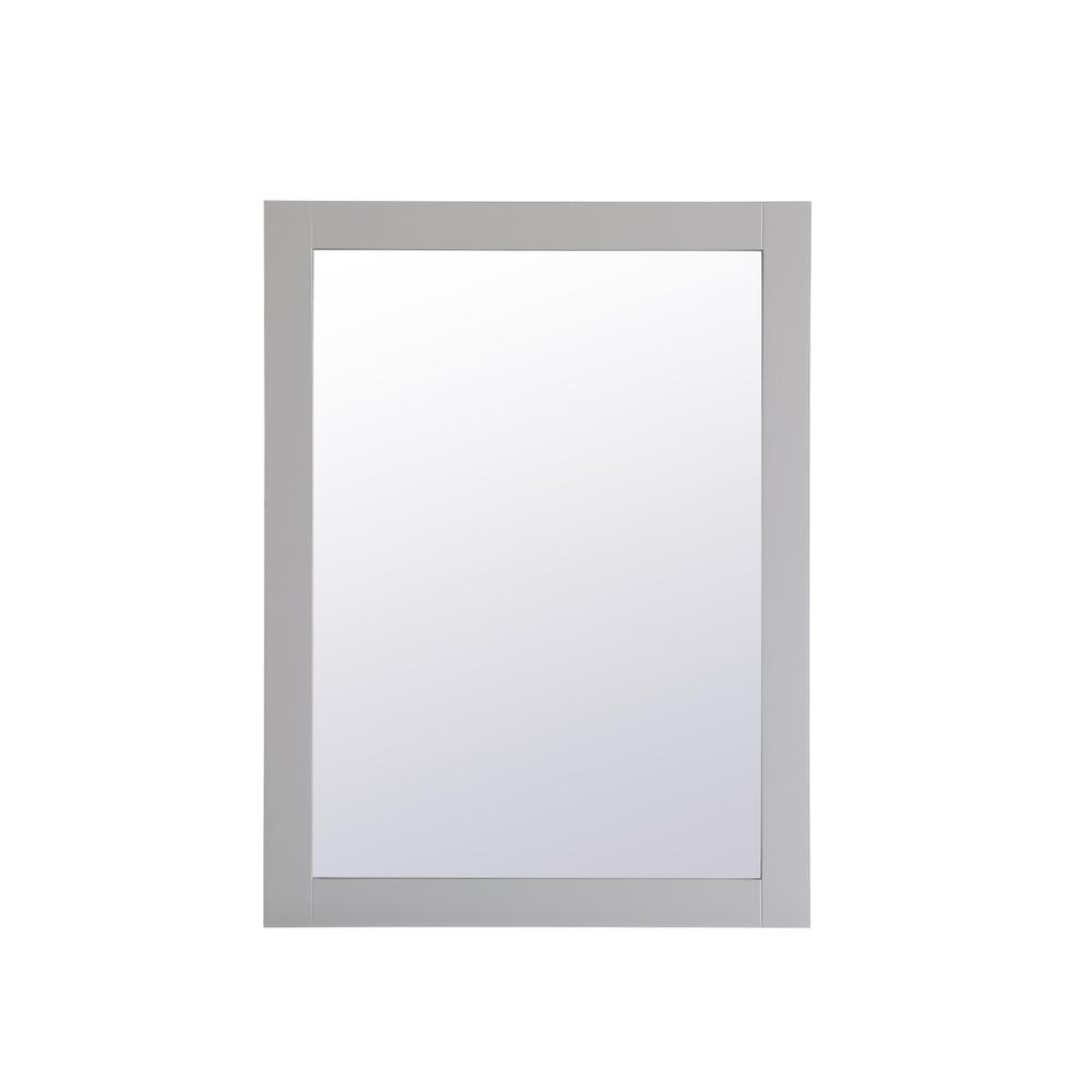Aqua rectangle vanity mirror 27 inch in Grey. Picture 1
