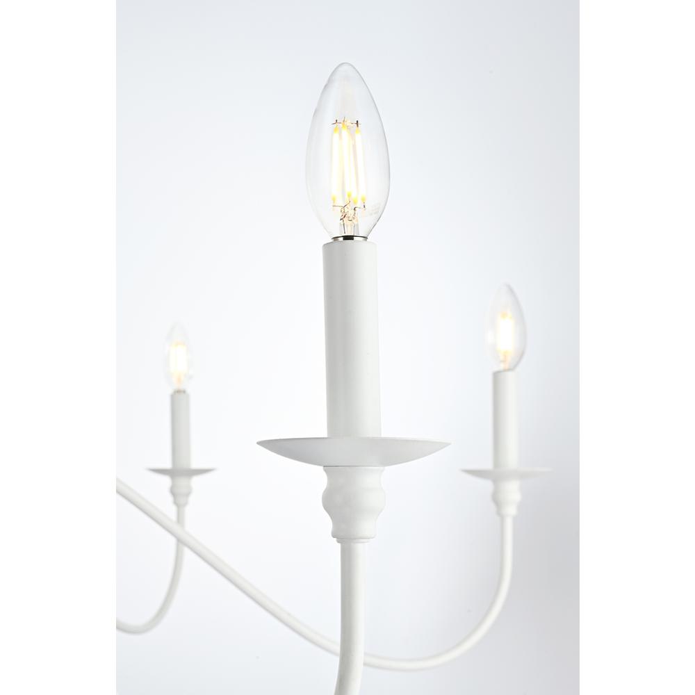 Rohan 60 inch chandelier in White. Picture 4