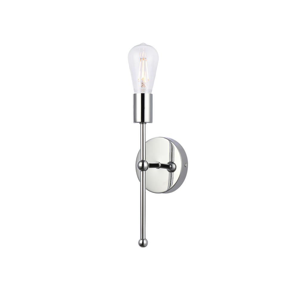 Keely 1 light chrome wall sconce. Picture 2