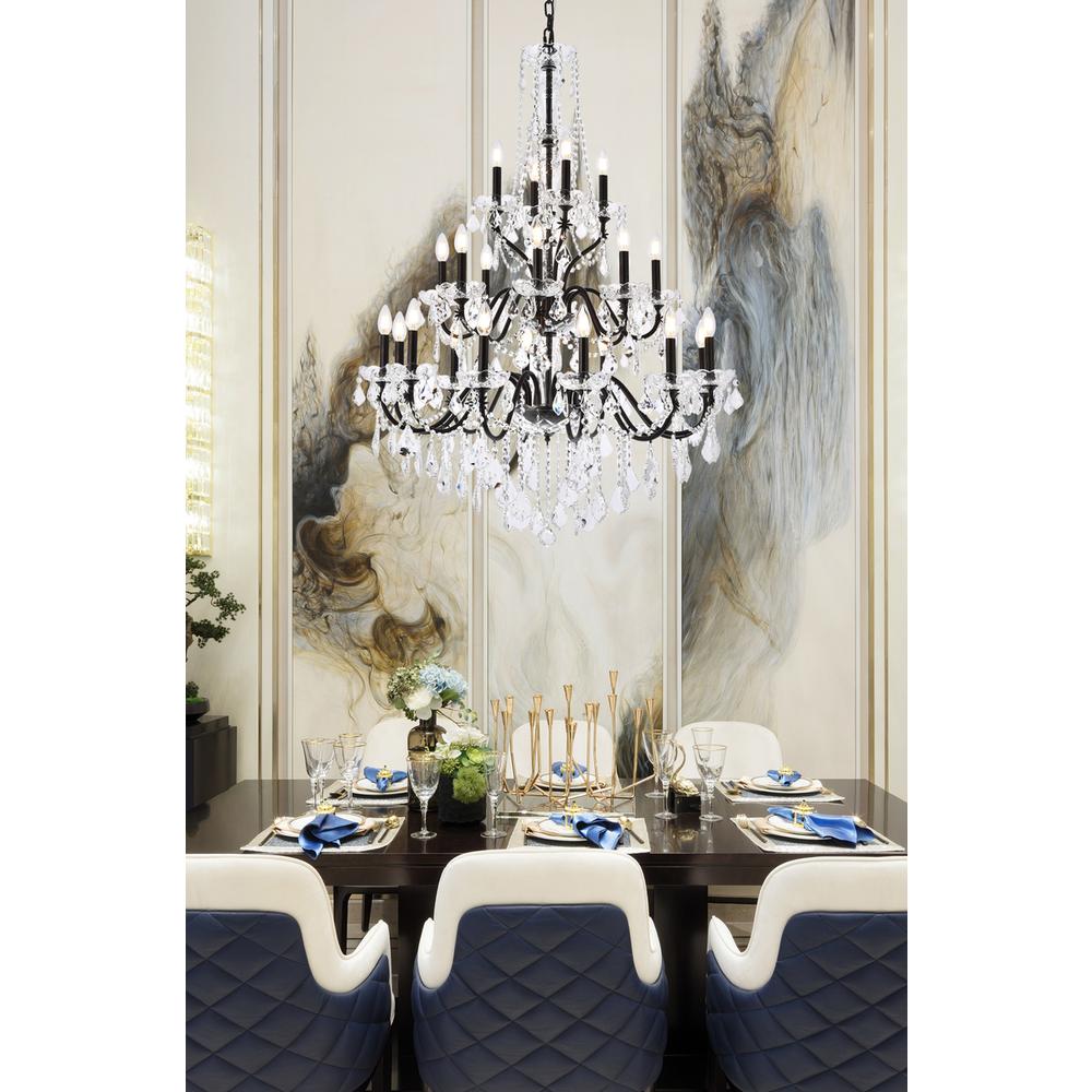 St. Francis 24 light Dark Bronze Chandelier Clear Royal Cut Crystal. Picture 7