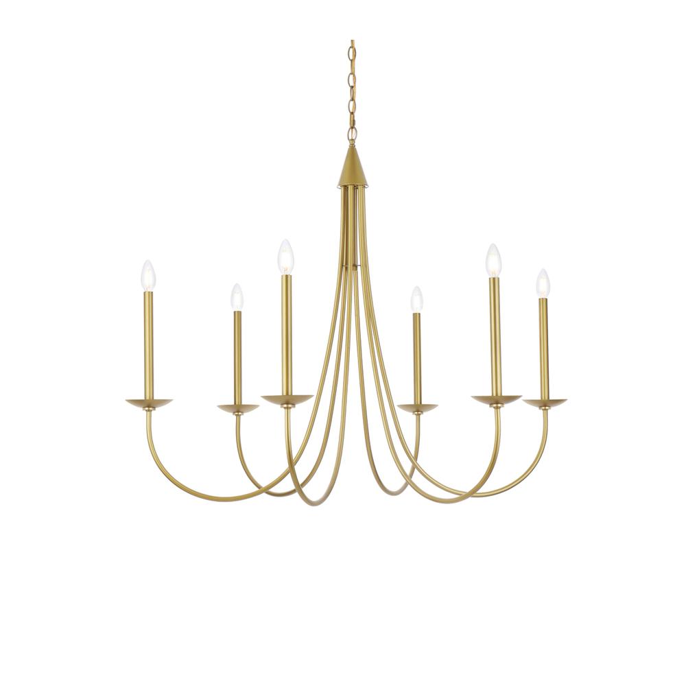 Cohen 42 inch pendant in brass. Picture 2