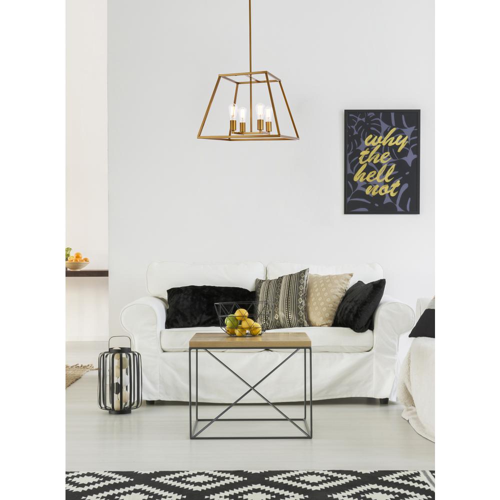 Declan 20 inch pendant in brass. Picture 8