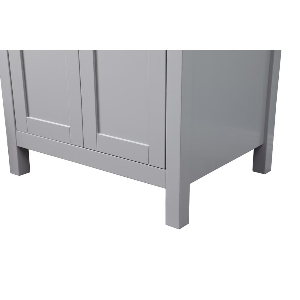 24 Inch SIngle Bathroom Vanity In Grey. Picture 13