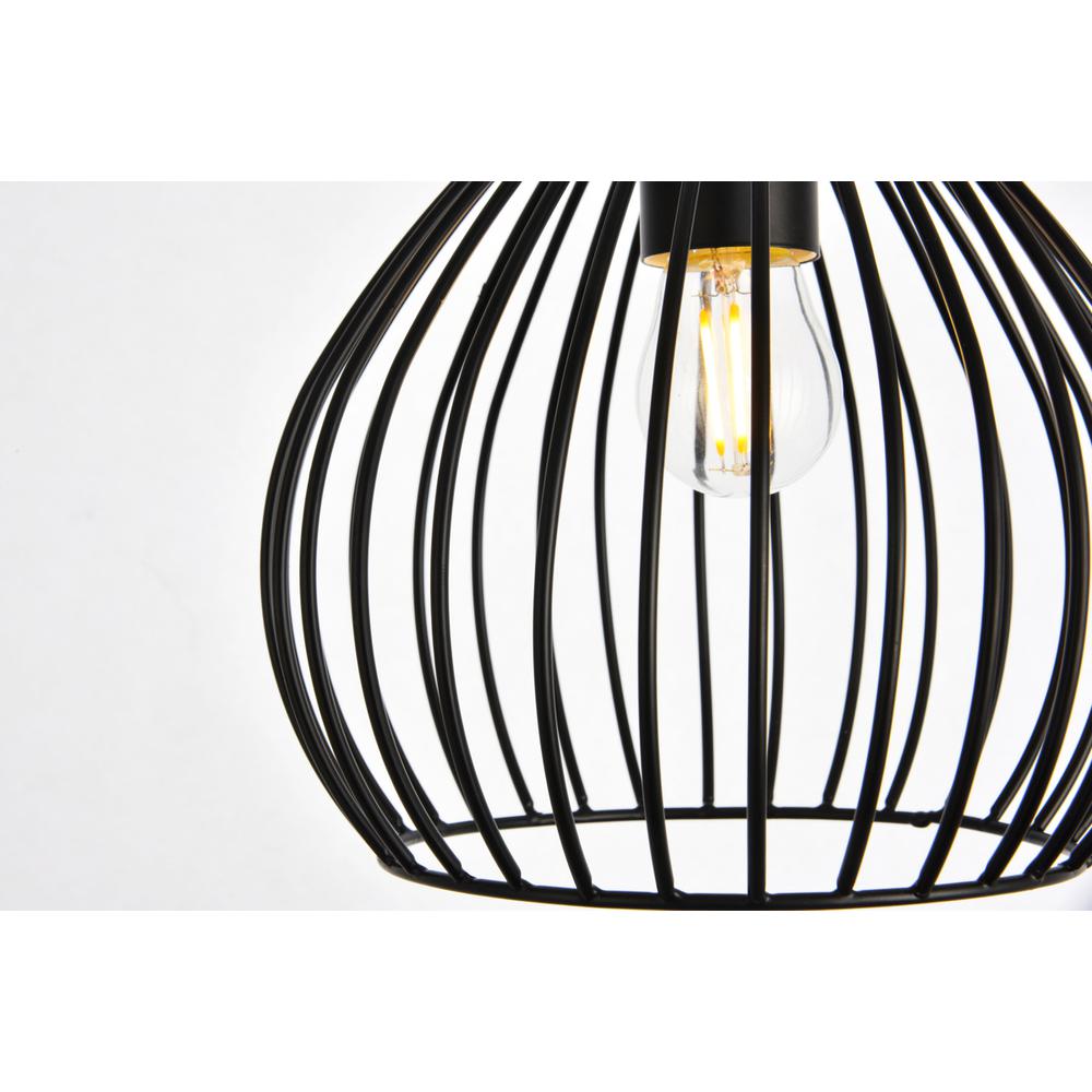 Sayer Collection Pendant D7.9 H8.9 Lt:1 Black Finish. Picture 4