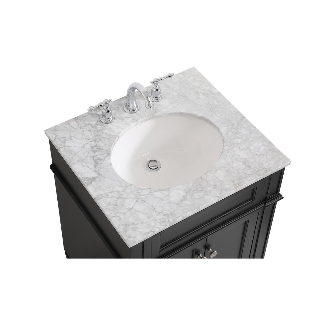 24 inch Single bathroom vanity in Black. Picture 10