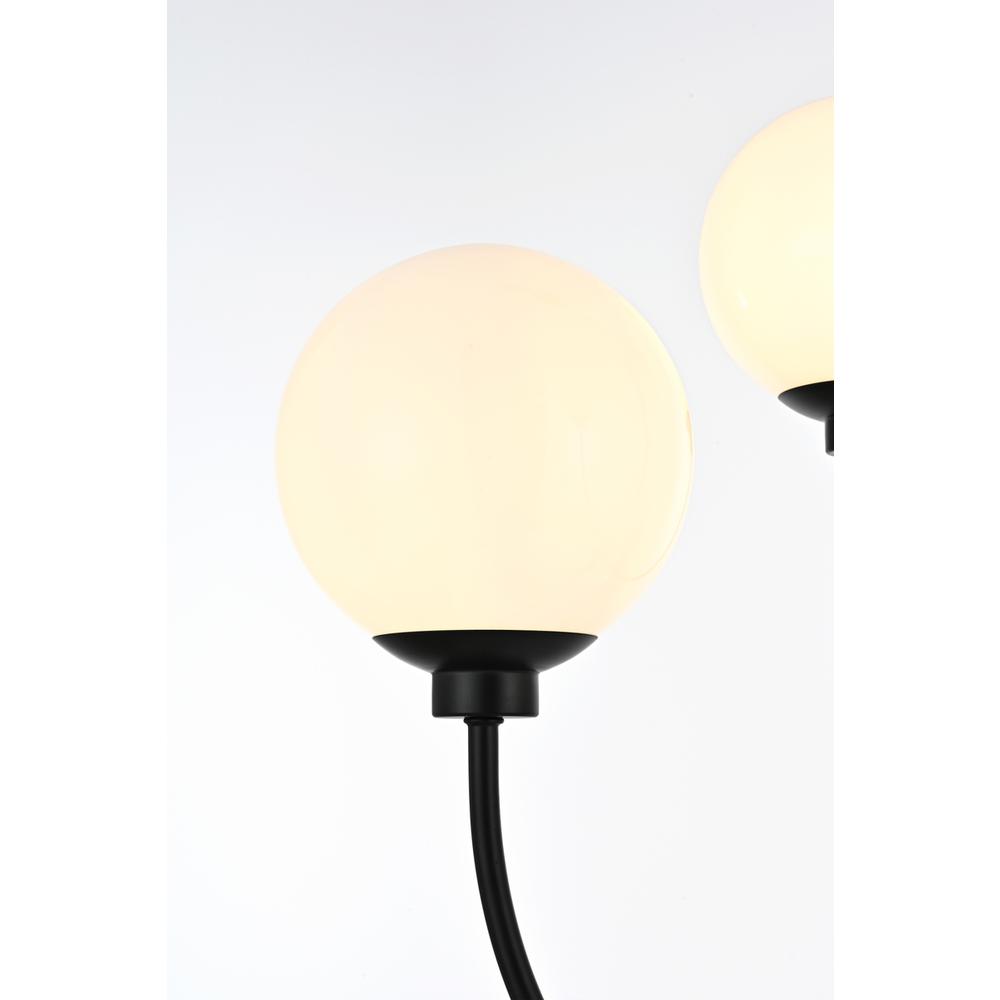 Nyomi 36 inch chandelier in Black. Picture 5