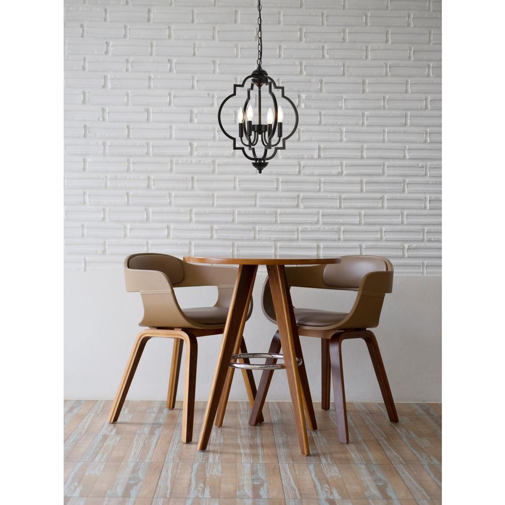 Sandara 4 lights pendant in black. Picture 7