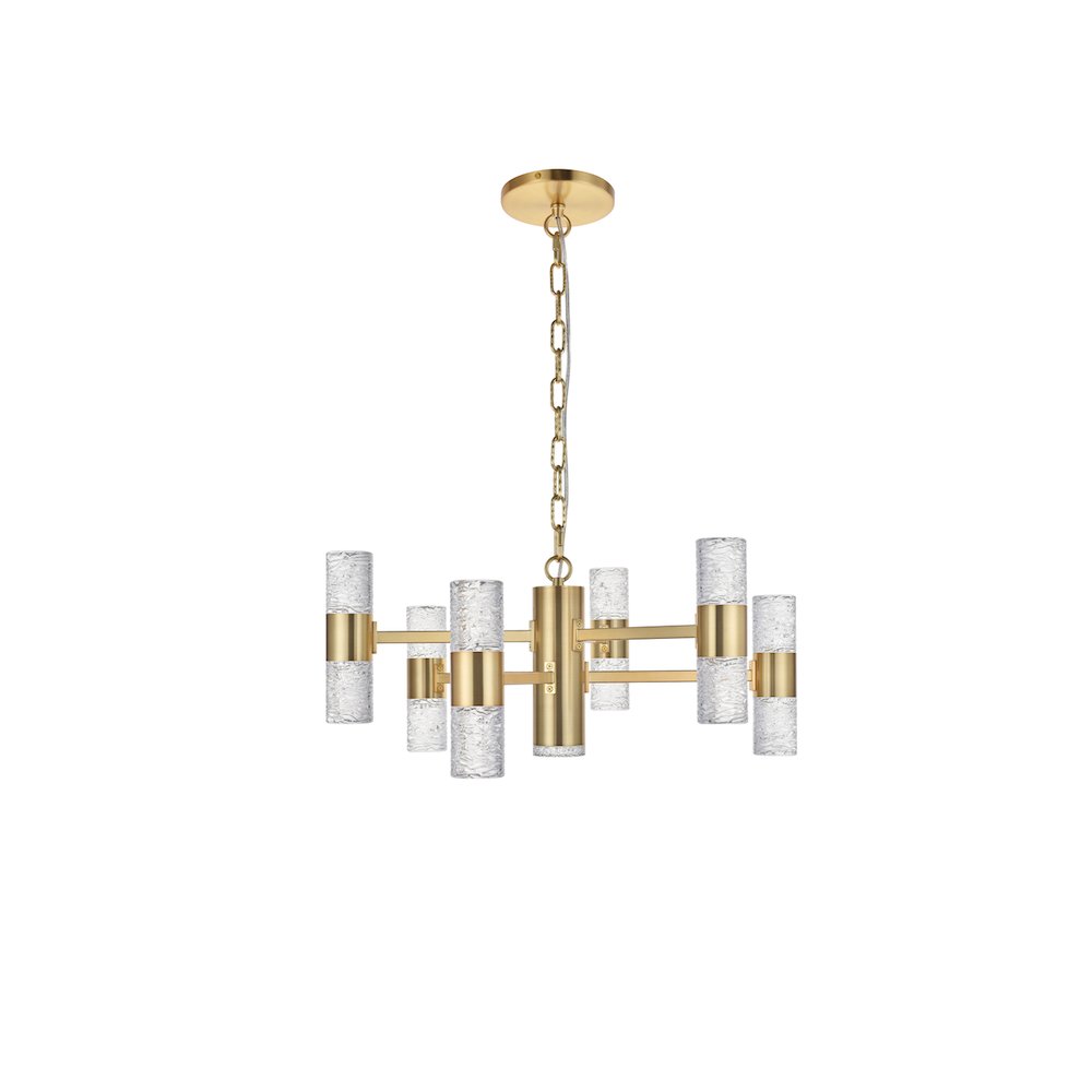 Vega 13 Light Gold Led Pendant. Picture 3