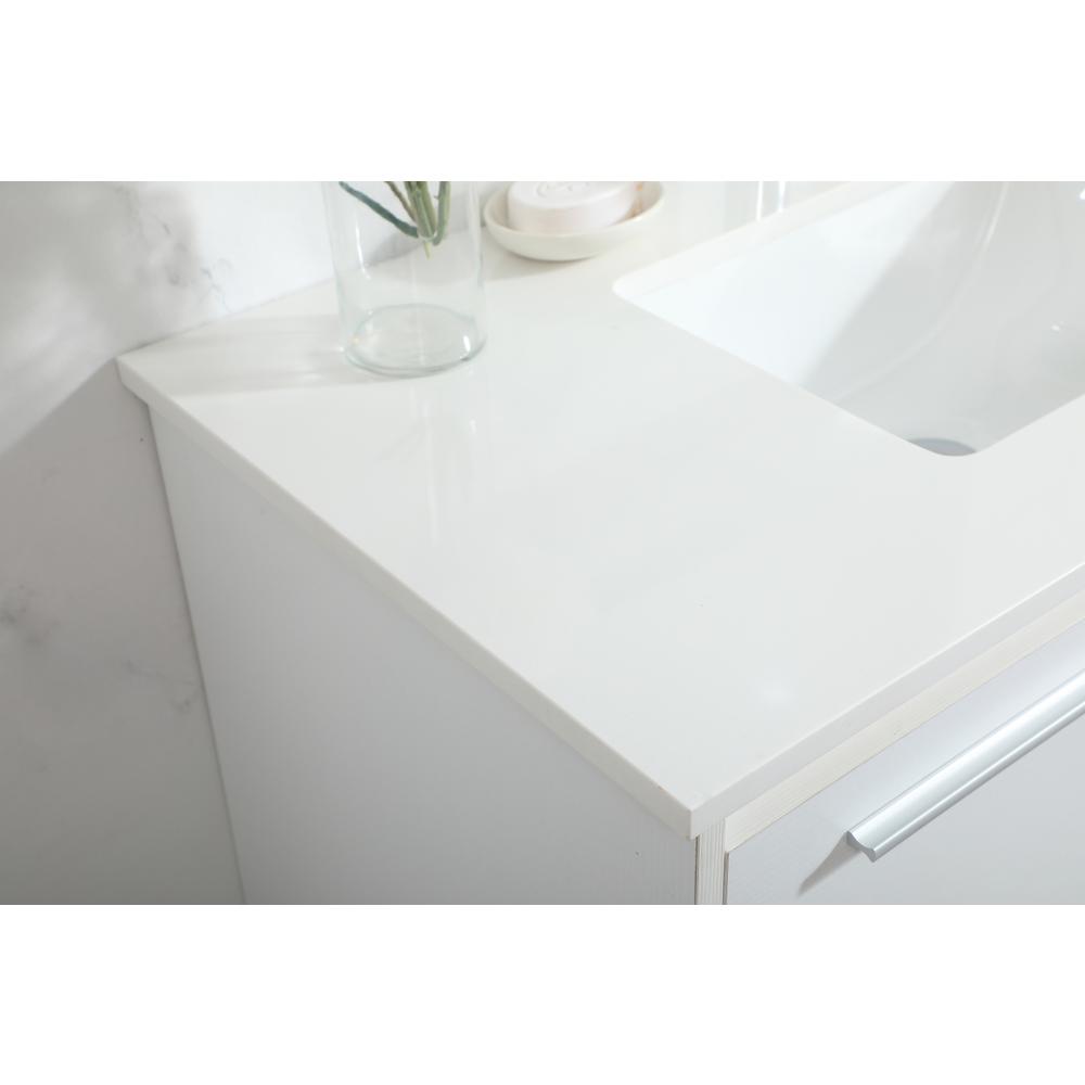 36 inch Single bathroom vanity in white. Picture 5