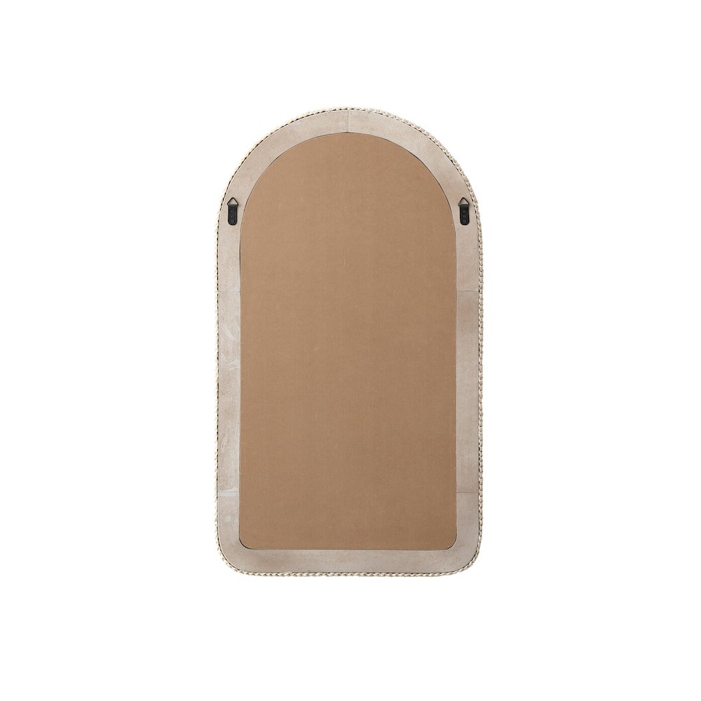 Arch Cornhusk Mirror 24x42 in Linen White. Picture 7