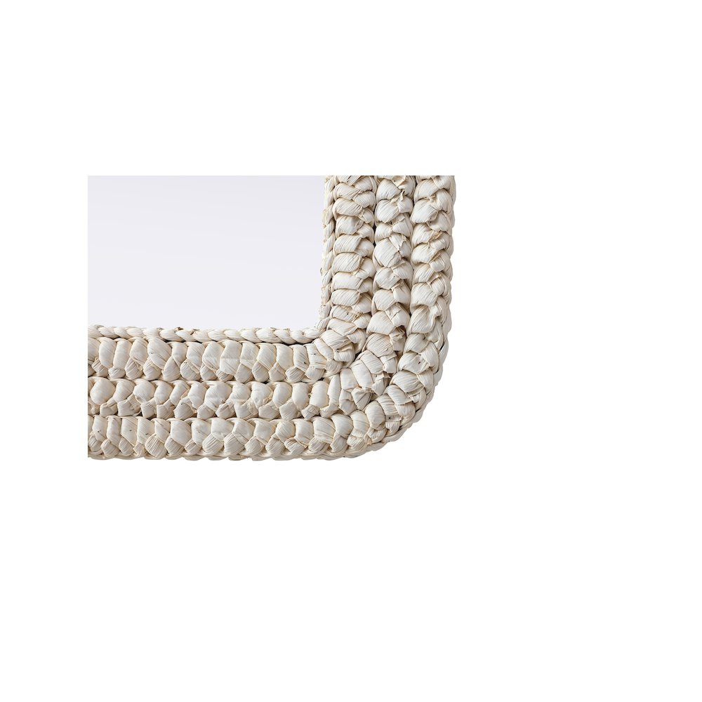 Arch Cornhusk Mirror 30x36 in Linen White. Picture 5