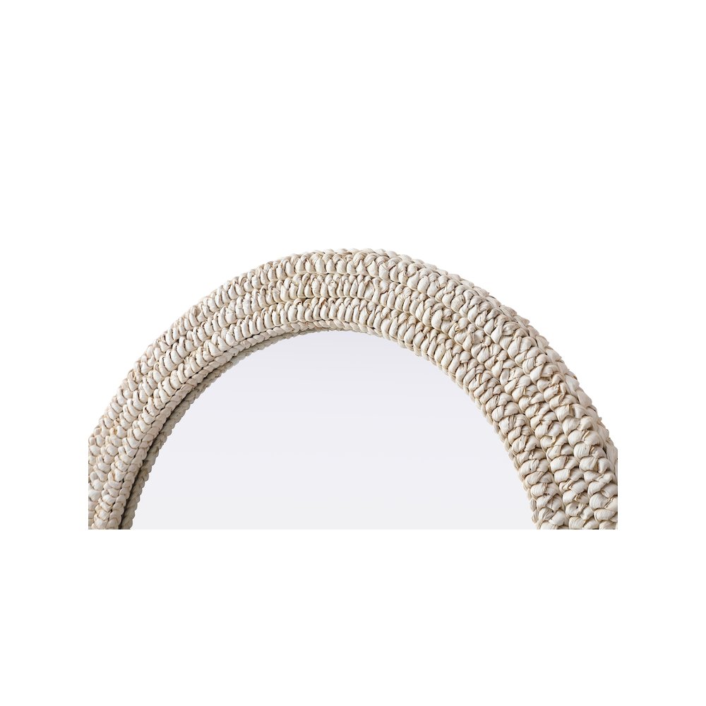 Arch Cornhusk Mirror 30x36 in Linen White. Picture 6
