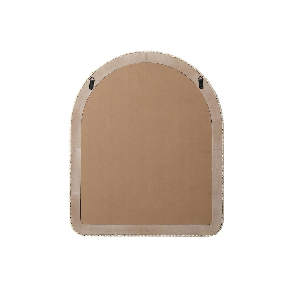 Arch Cornhusk Mirror 30x36 in Linen White. Picture 7