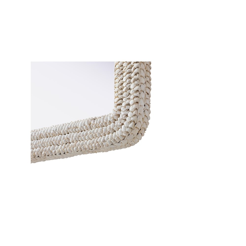 Arch Cornhusk Mirror 30x42 in Linen White. Picture 6