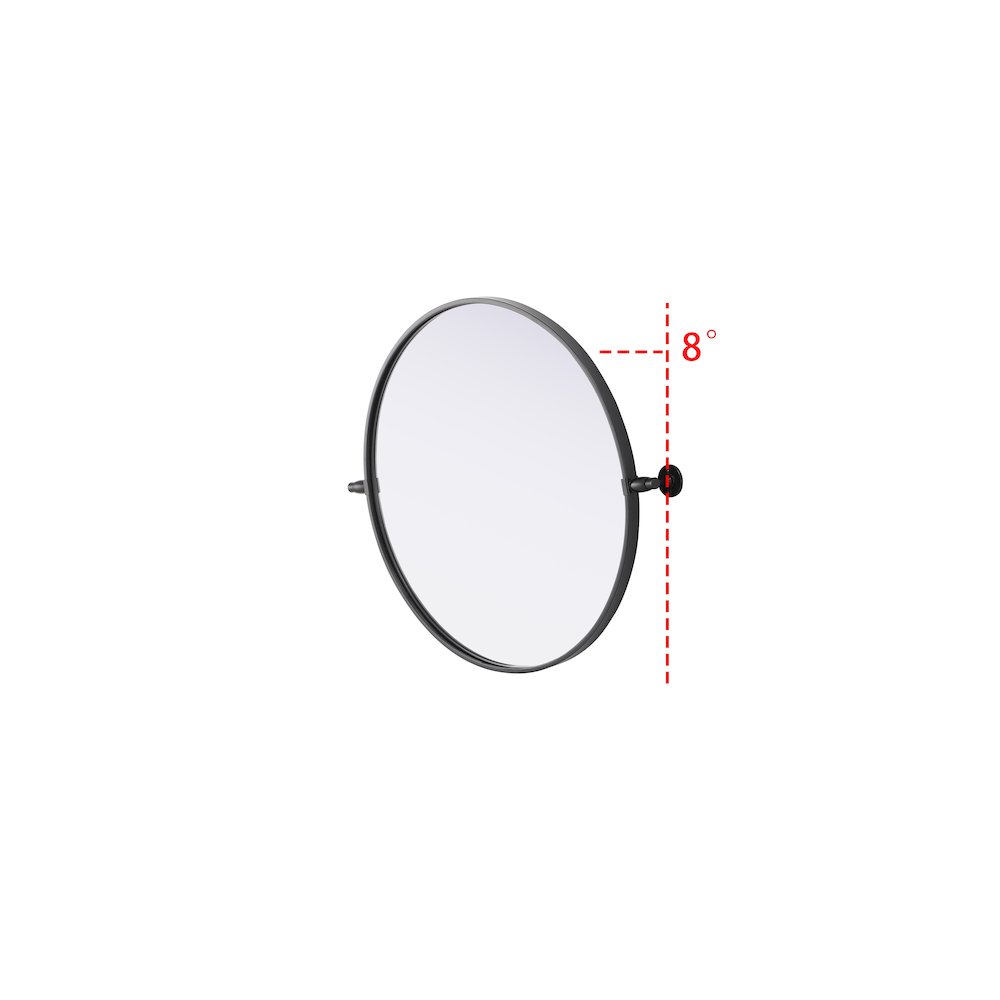 Amoura 24X24 Pivot Mirror In Black. Picture 5