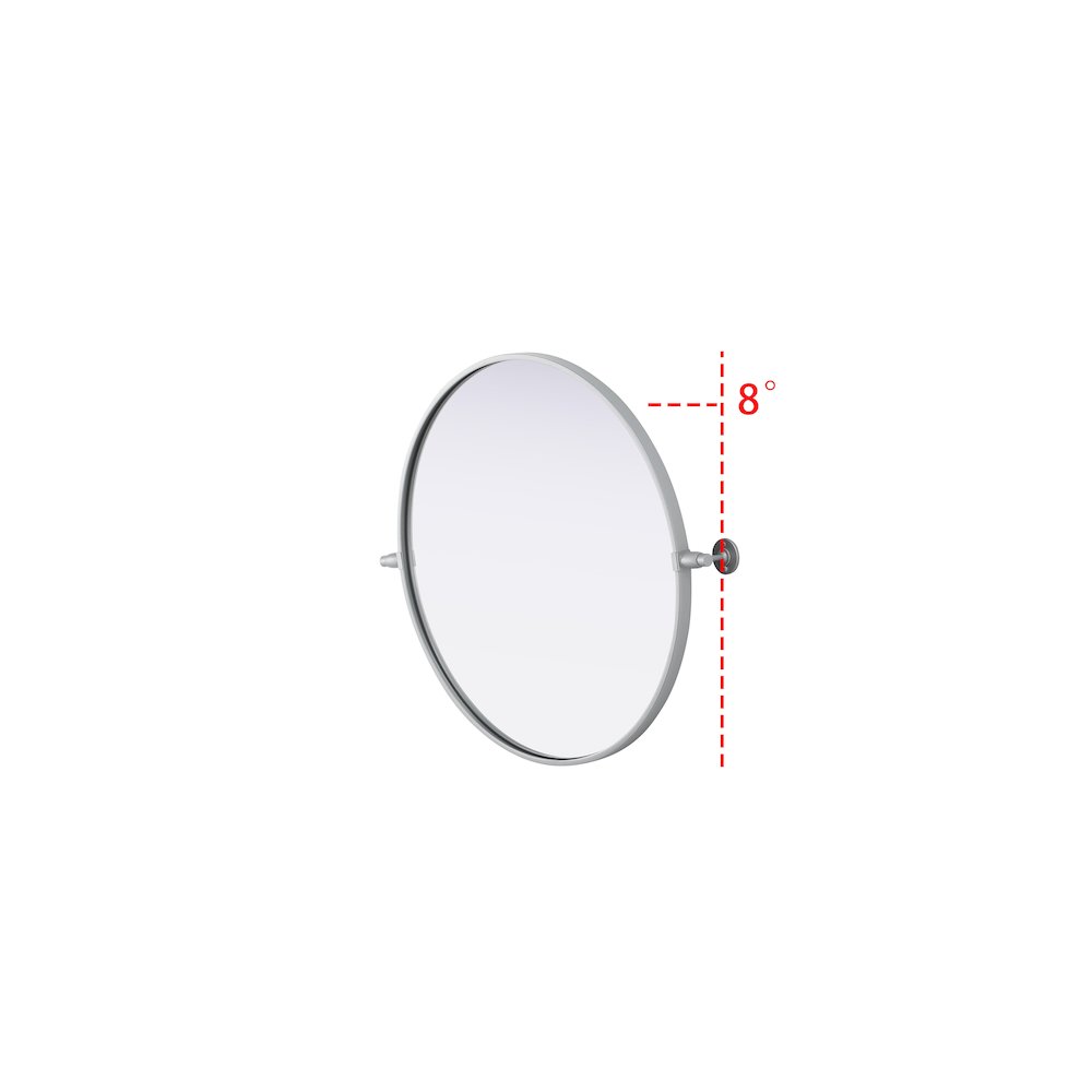 Amoura 24X24 Pivot Mirror In Silver. Picture 5