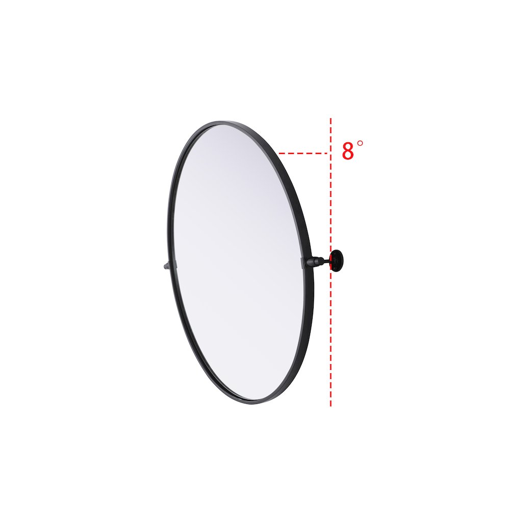 Amoura 30X30 Pivot Mirror In Black. Picture 5