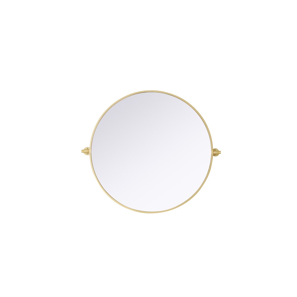 Amoura 30X30 Pivot Mirror In Brass. Picture 1