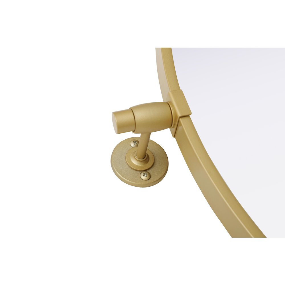 Amoura 30X30 Pivot Mirror In Brass. Picture 7