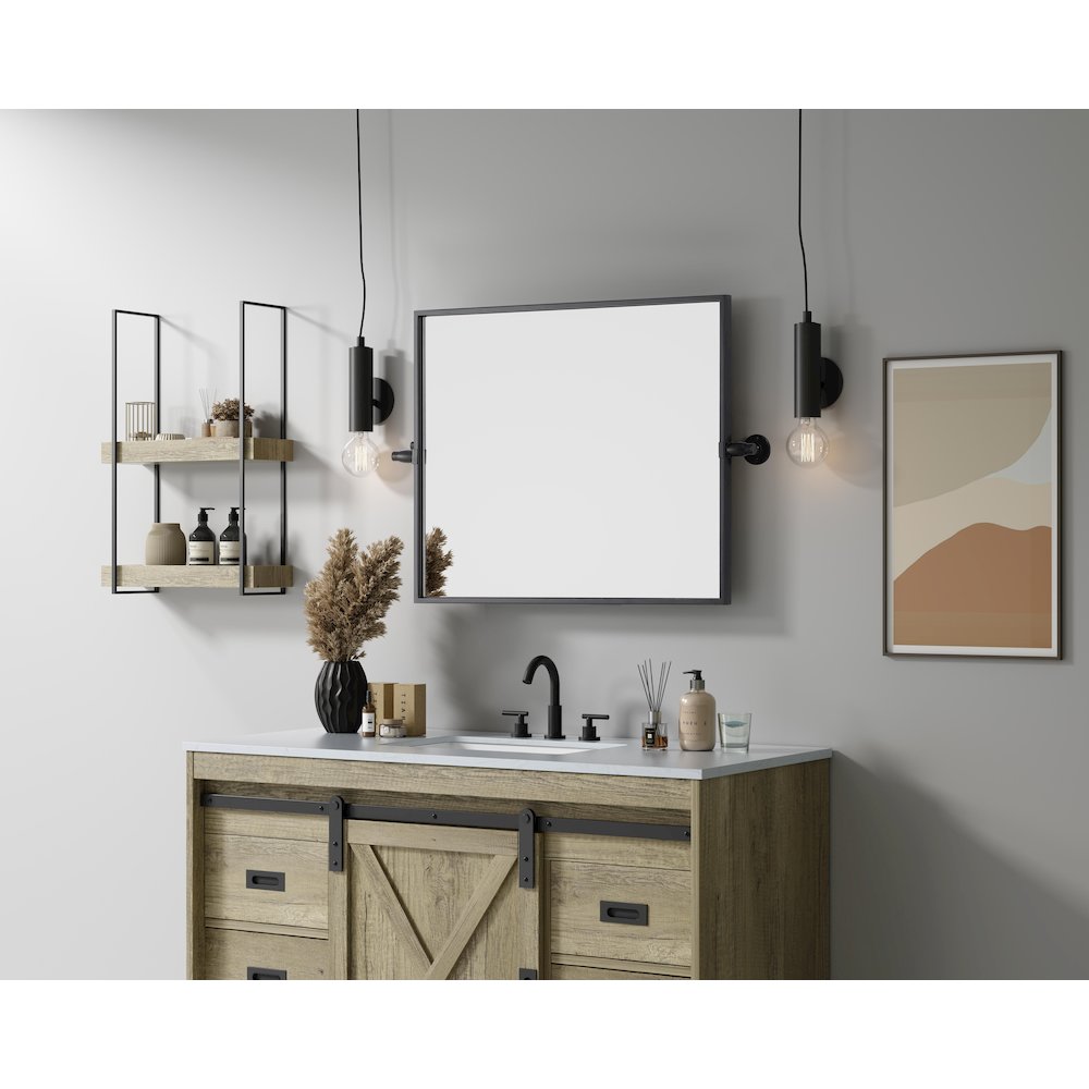 Amoura 20X24 Pivot Mirror In Black. Picture 9