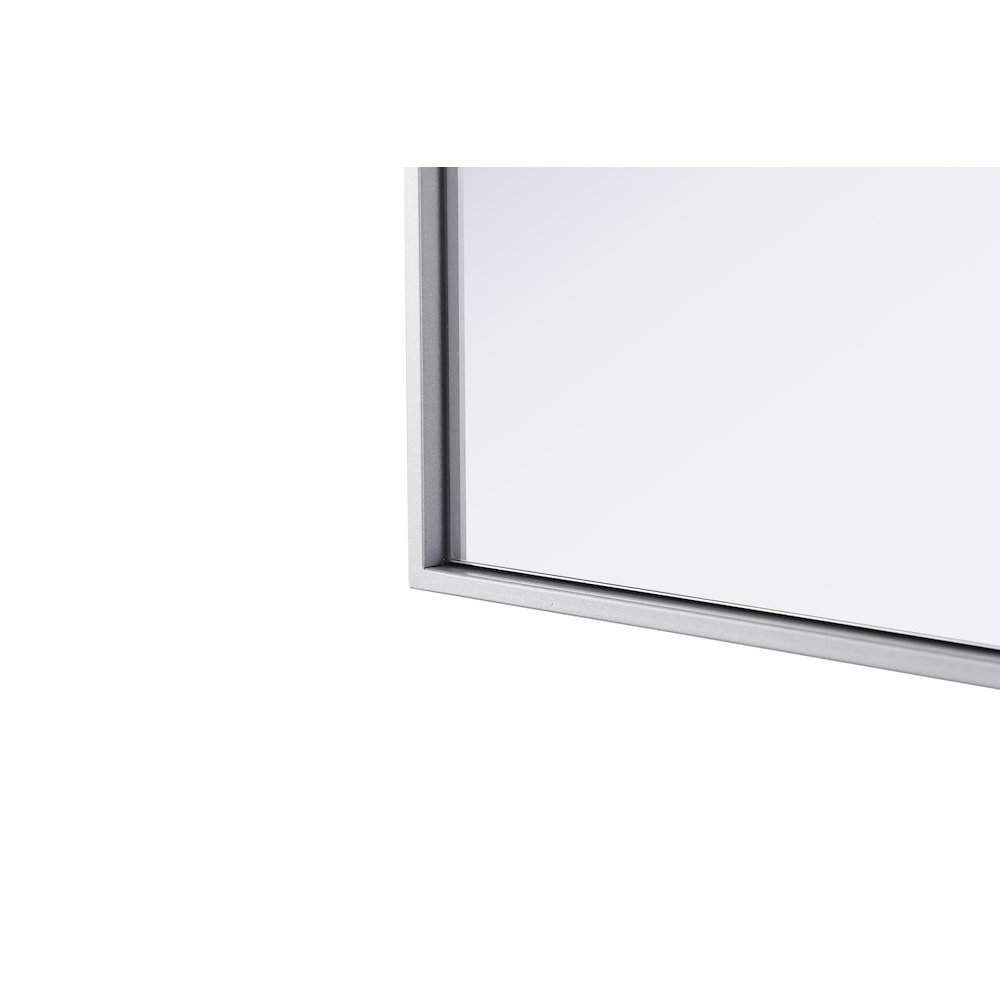 Amoura 20X24 Pivot Mirror In Silver. Picture 14