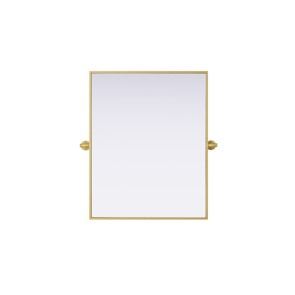Amoura 24X30 Pivot Mirror In Brass. Picture 1