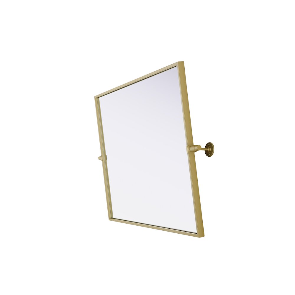 Amoura 24X30 Pivot Mirror In Brass. Picture 11