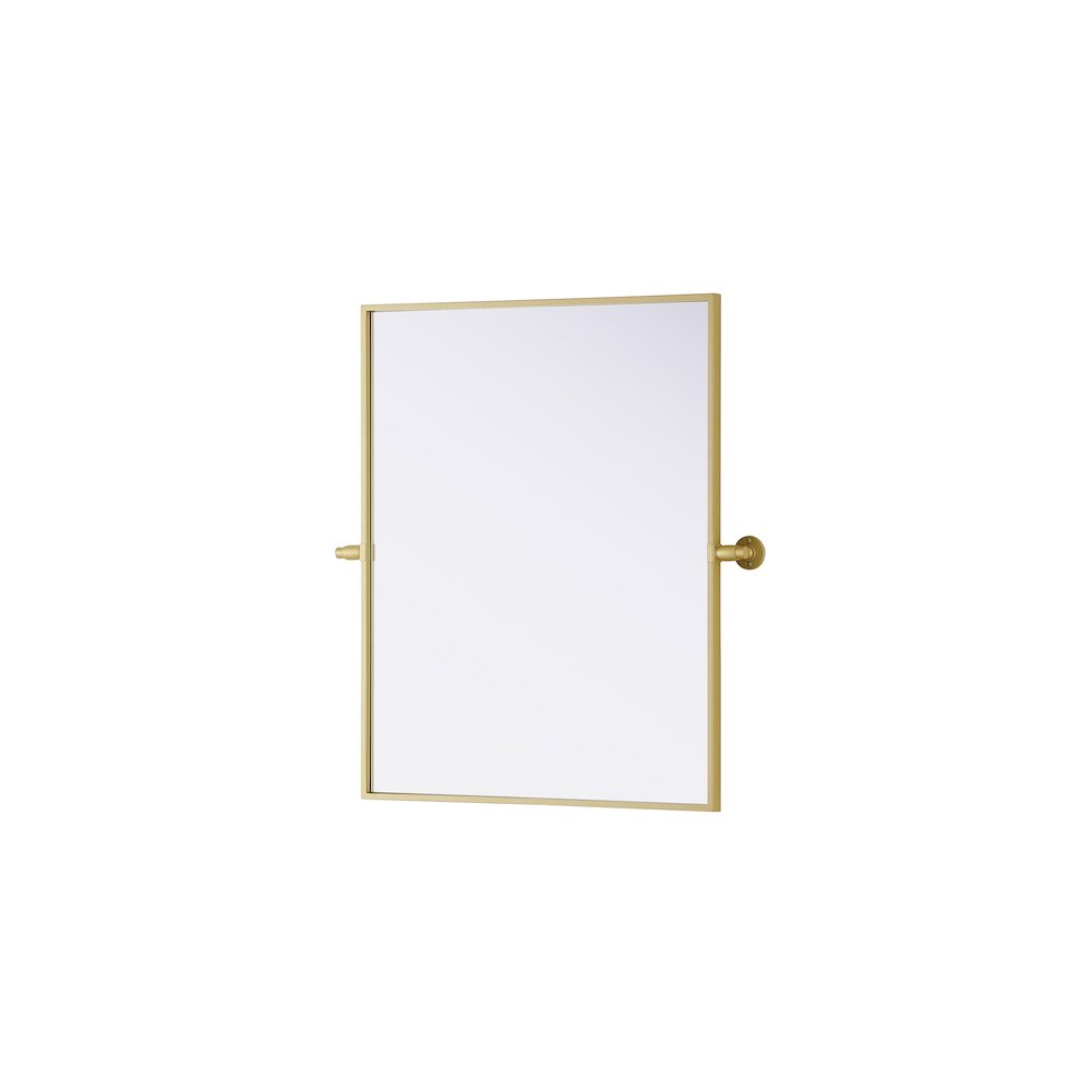 Amoura 24X30 Pivot Mirror In Brass. Picture 4