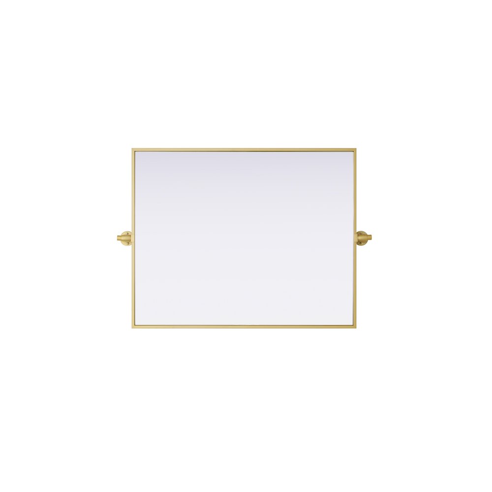 Amoura 24X30 Pivot Mirror In Brass. Picture 7