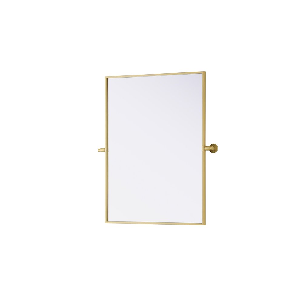 Amoura 24X32 Pivot Mirror In Brass. Picture 4