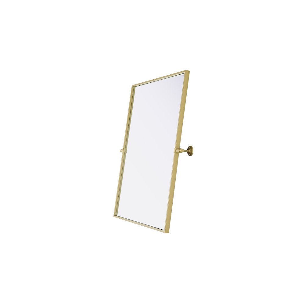 Amoura 24X32 Pivot Mirror In Brass. Picture 6