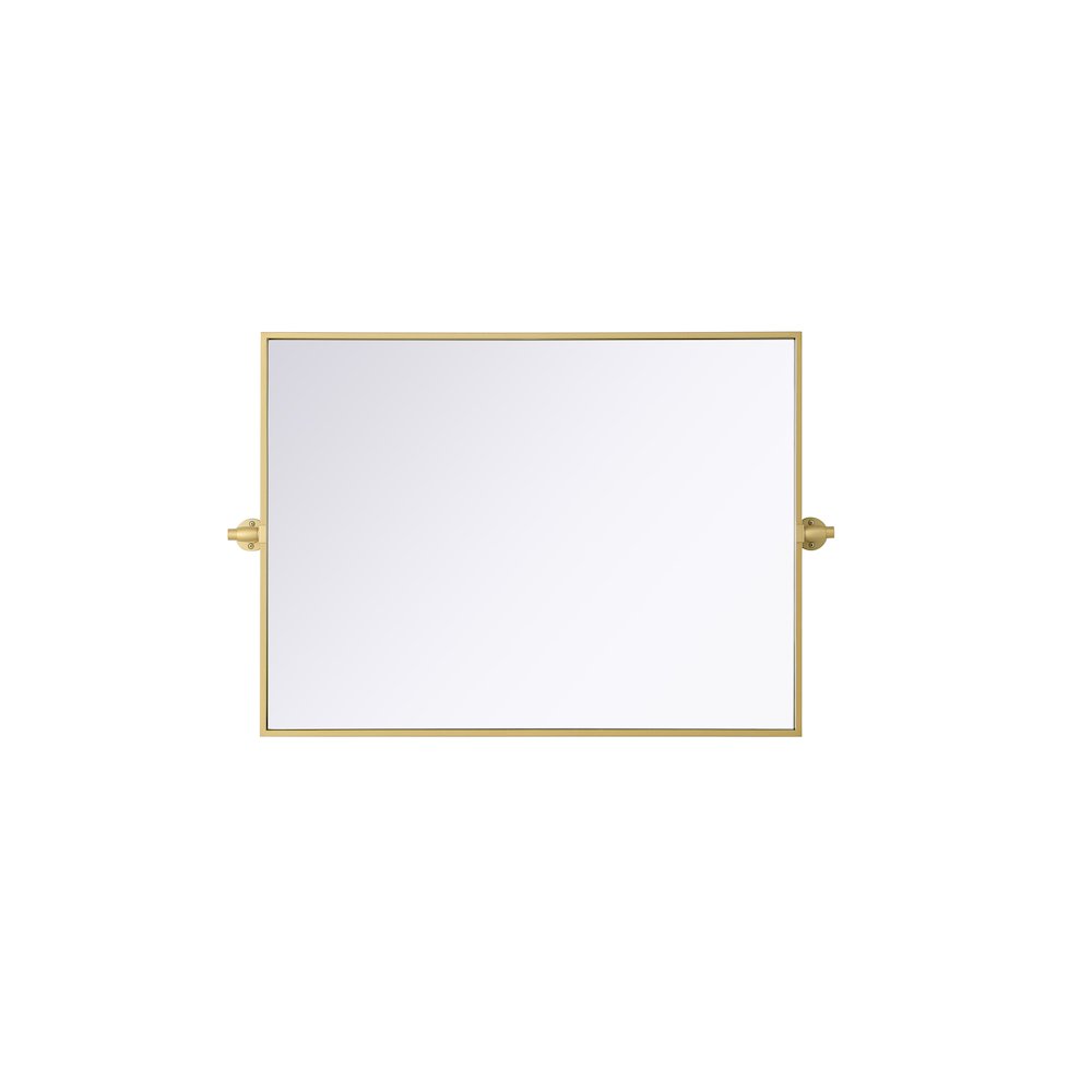 Amoura 24X32 Pivot Mirror In Brass. Picture 7