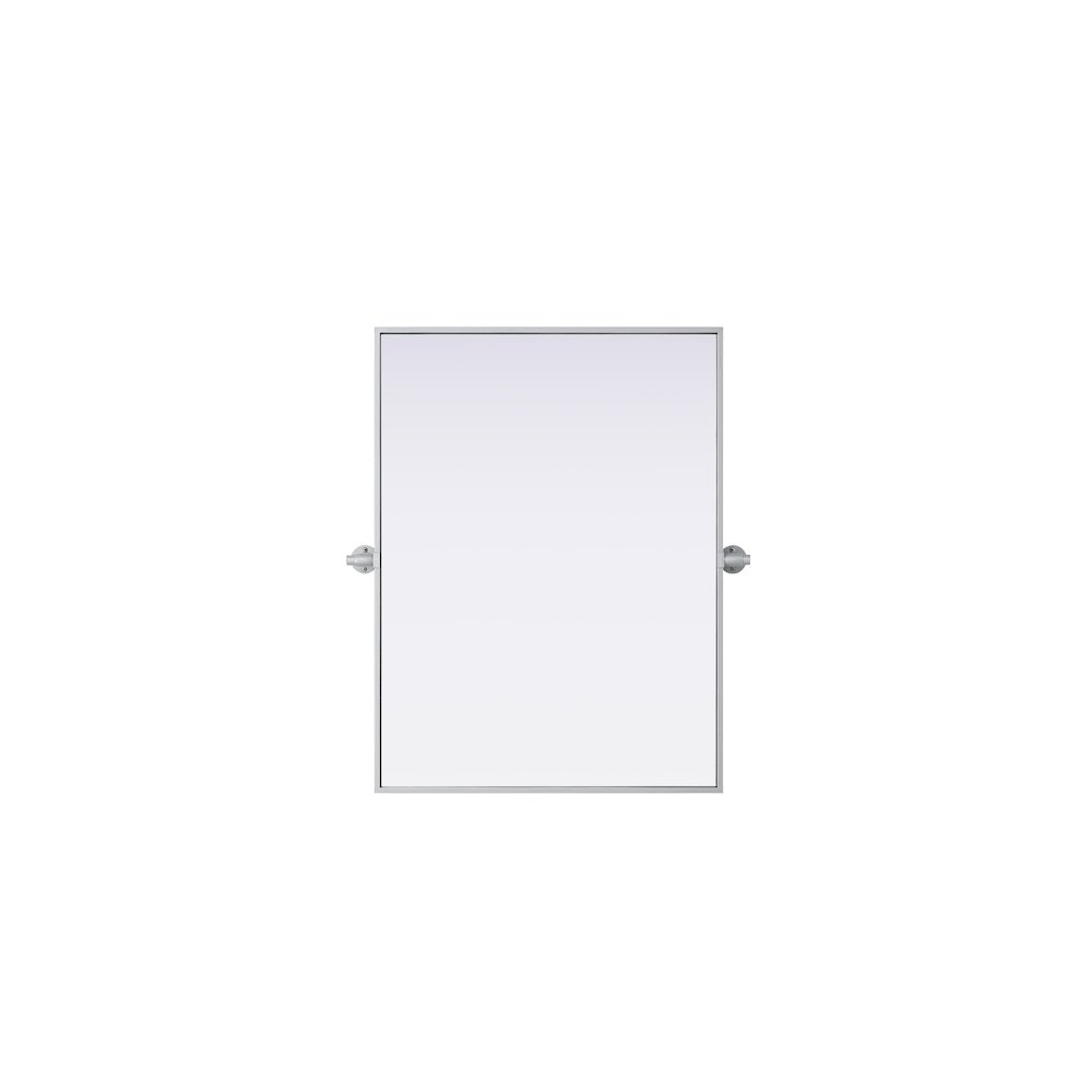 Amoura 24X32 Pivot Mirror In Silver. Picture 1